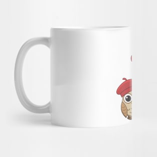 Cute Owl Flying with Heart Balloons Mug